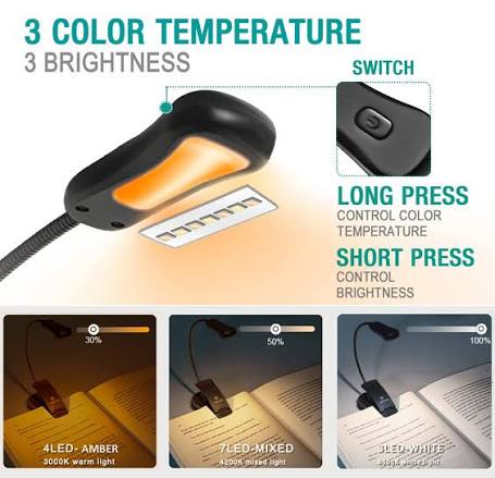 Read Minimalist Amber Book Light
